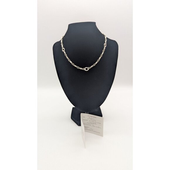 Sterling Silver Necklace Designer Matsu All Gravelle Necklace - Picture 2 of 16